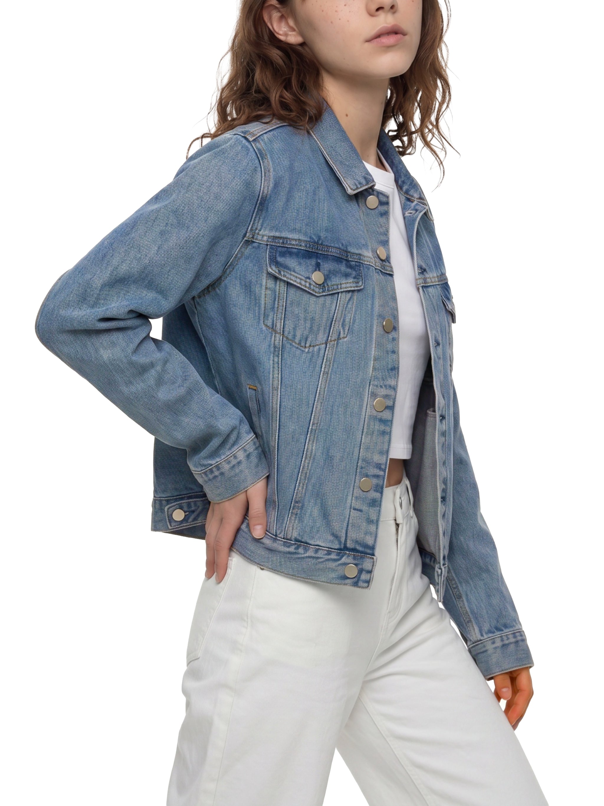 ACLENT Vintage Wash Riders JK Unisex Vintage Wash Denim Jacket 