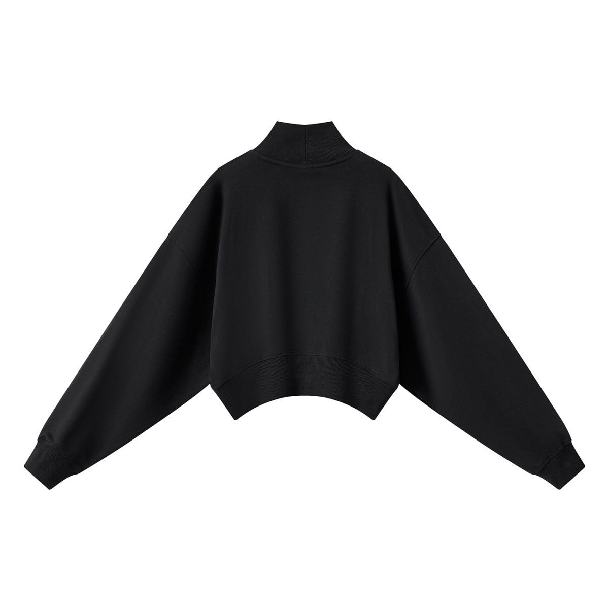 Women's Crop Mock Neck Sweatshirt