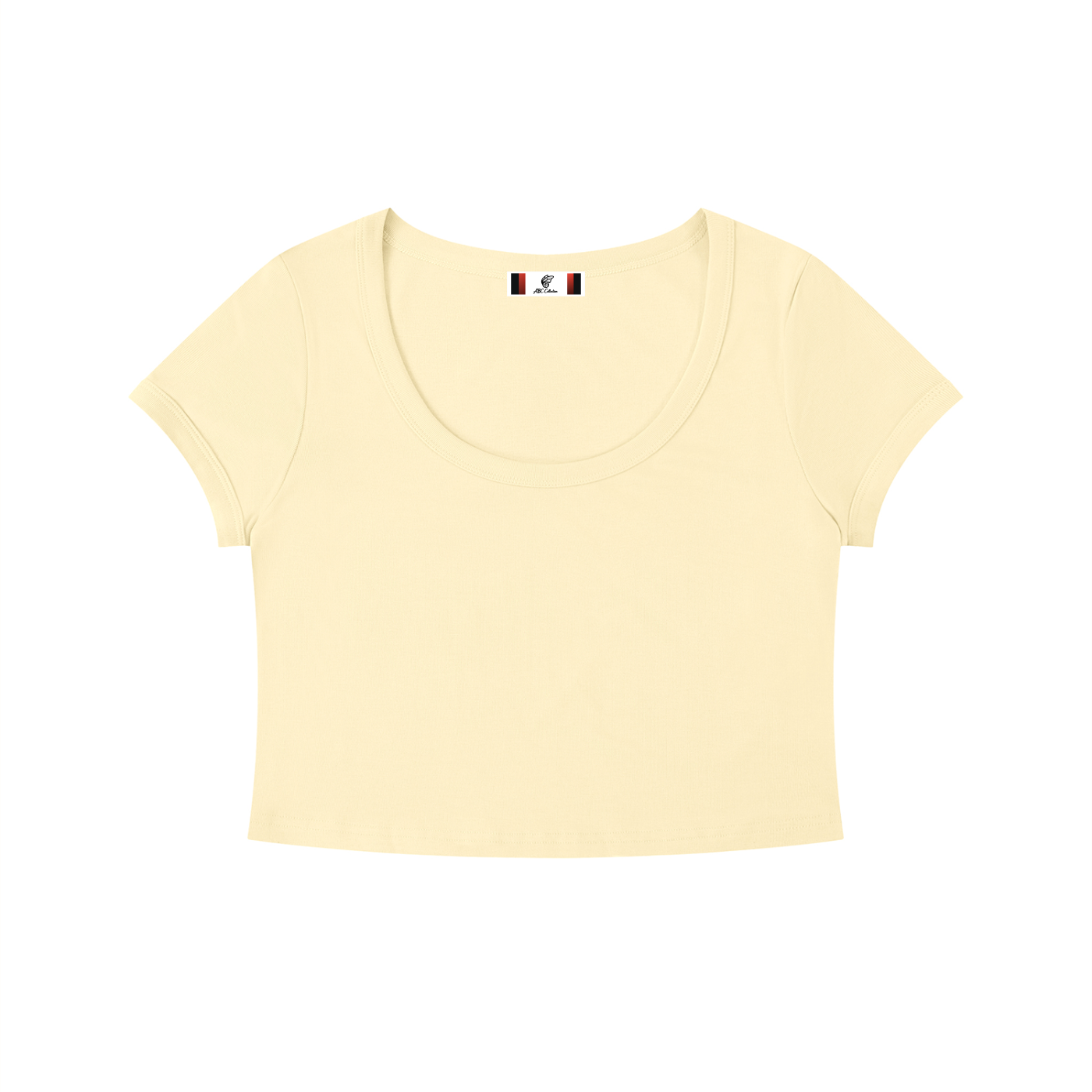 Women's Solid Color Slim Crop T-Shirt