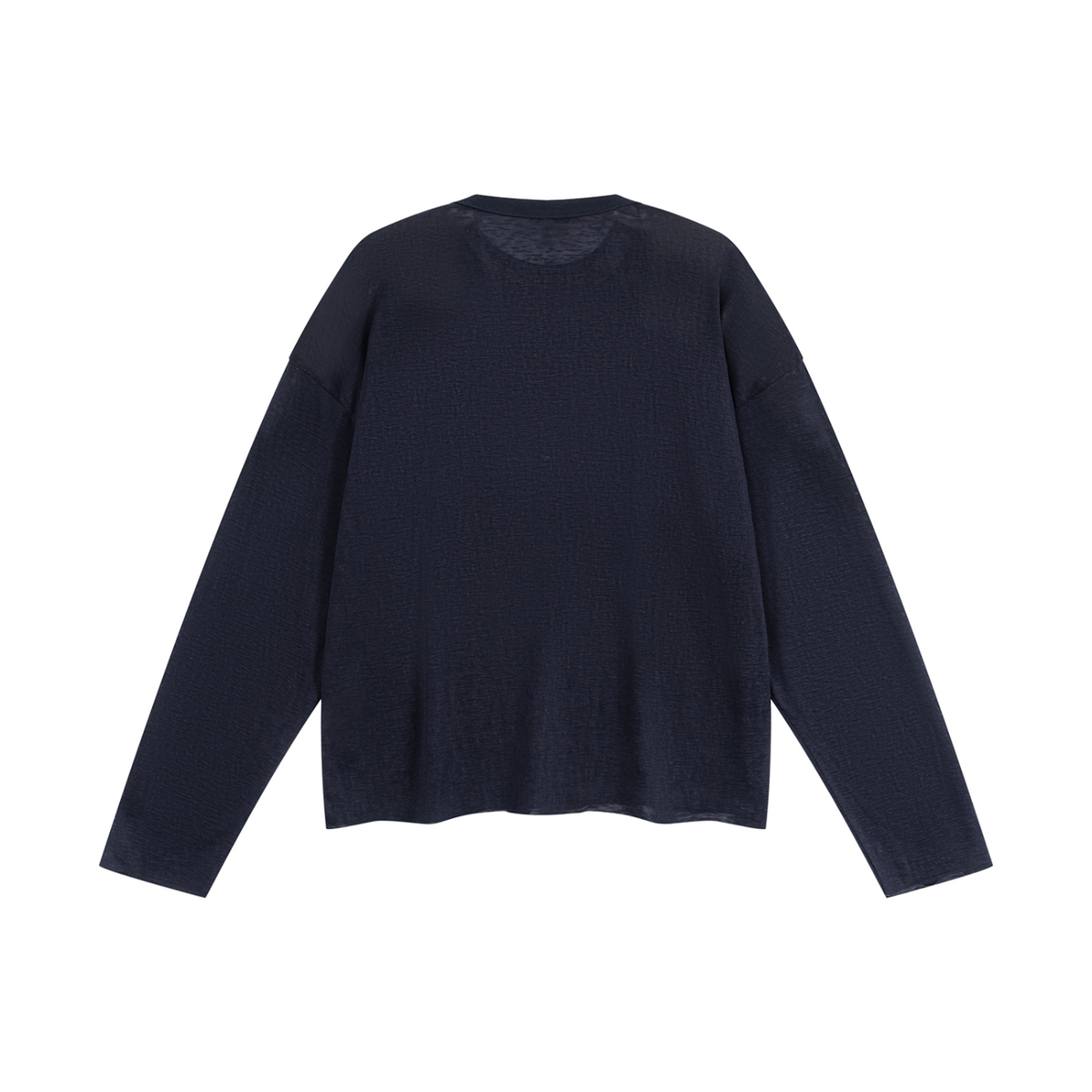 Unisex Raw Edge Long Sleeve T-Shirt