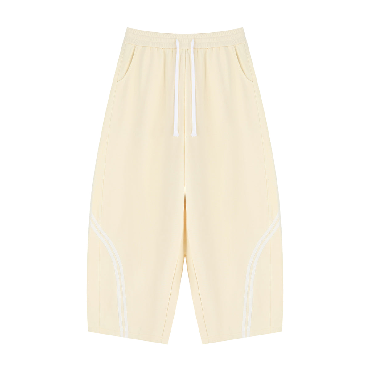 Unisex Wide Leg Piping Sweatpants