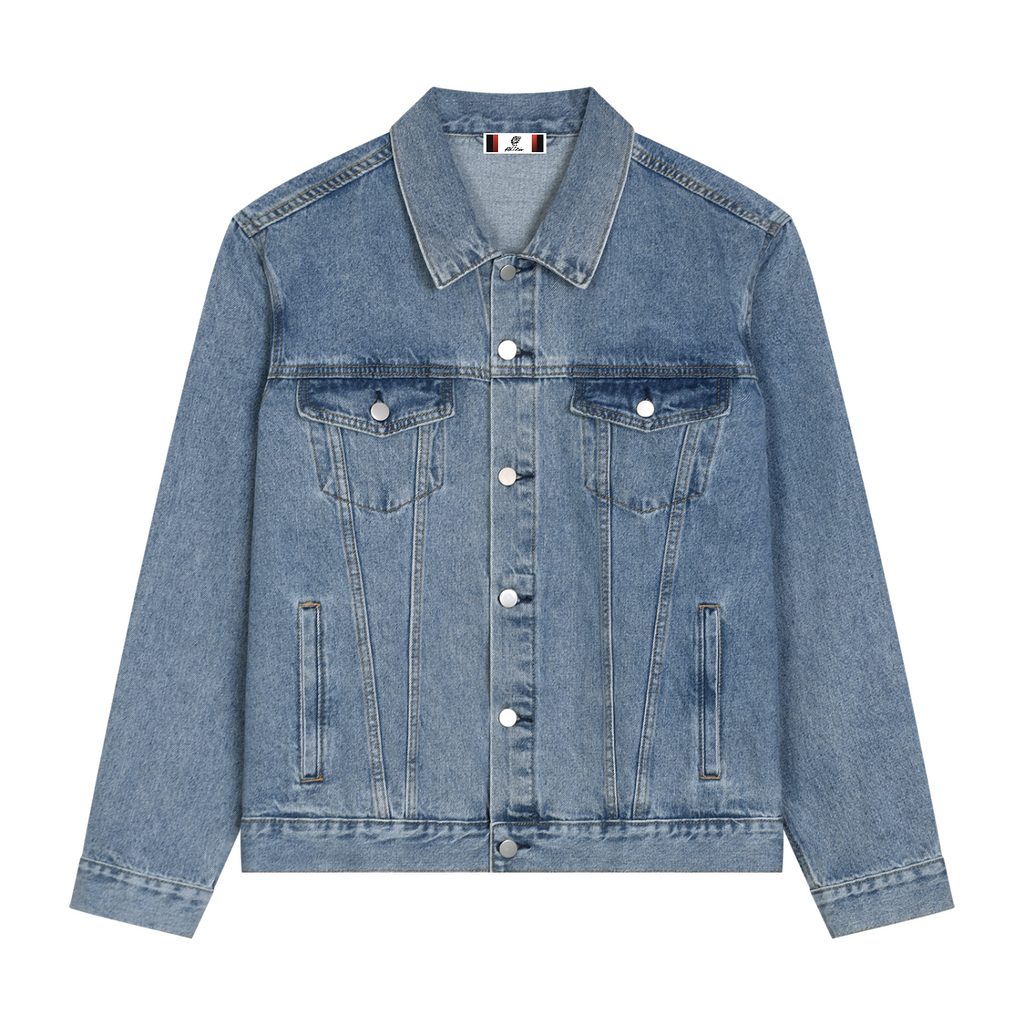 Unisex Vintage Wash Denim Jacket