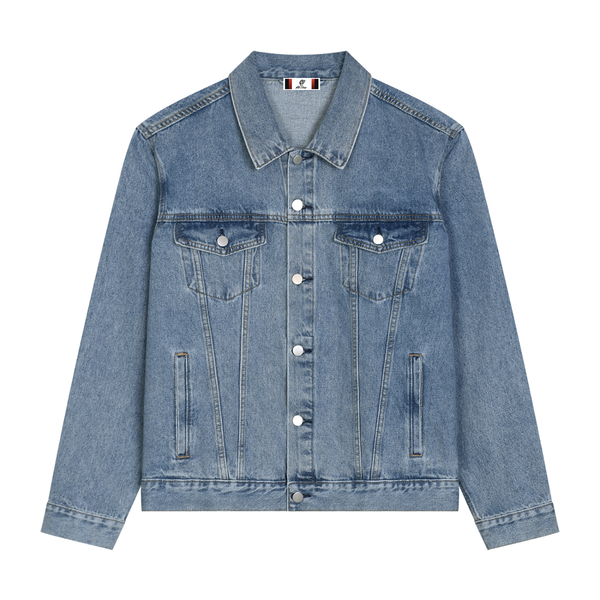 Unisex Vintage Wash Denim Jacket