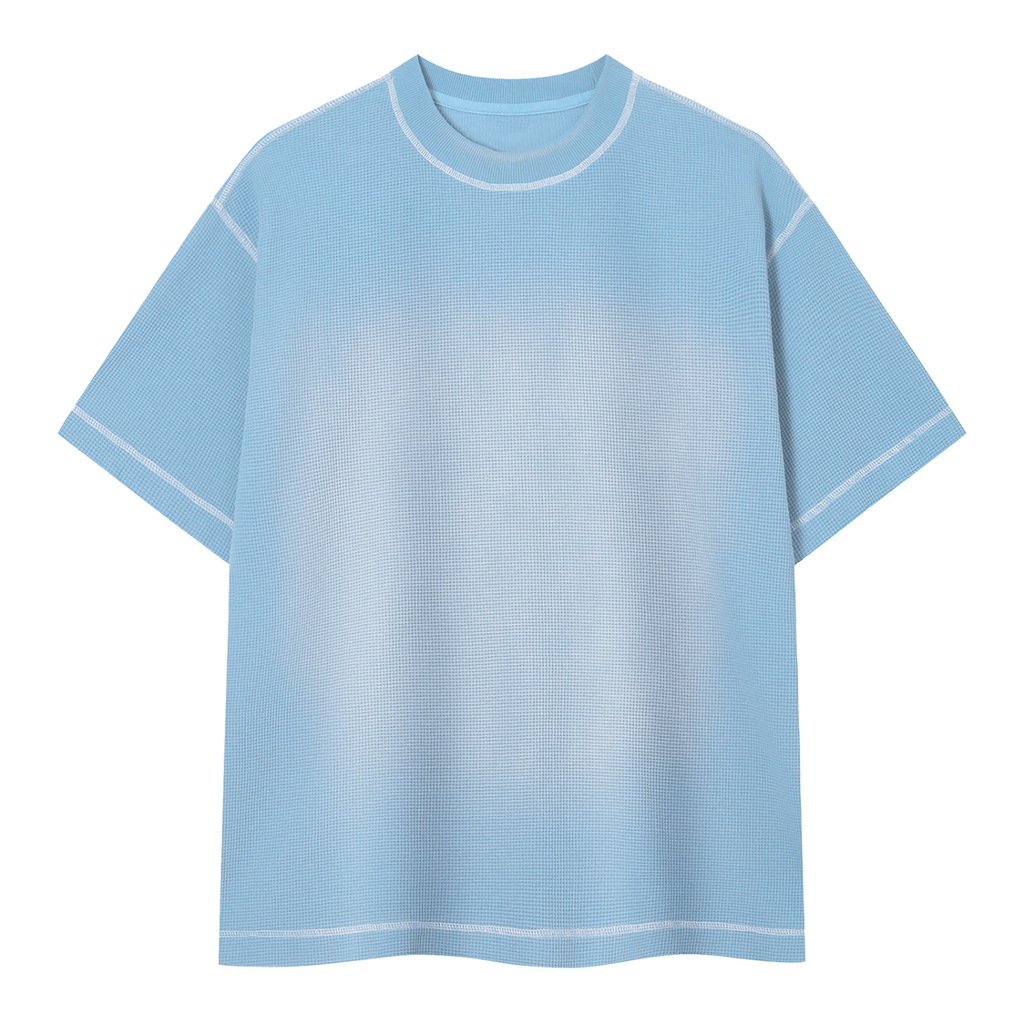 Unisex Sunfade Waffle Boxy T-Shirt