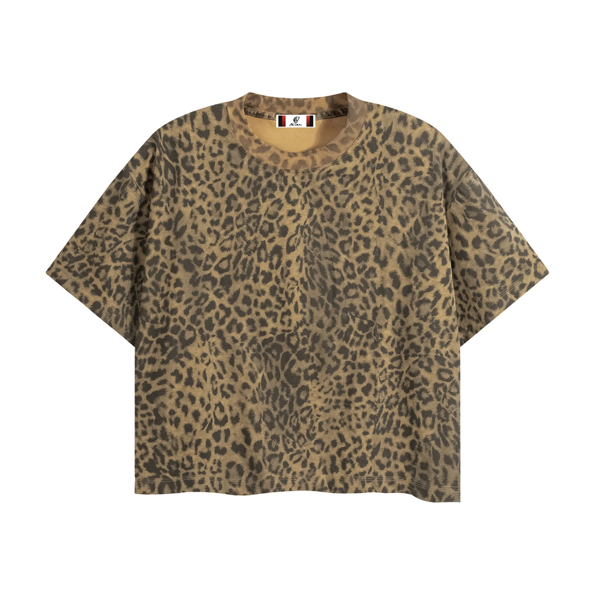 Unisex Leopard Print Boxy T-Shirt