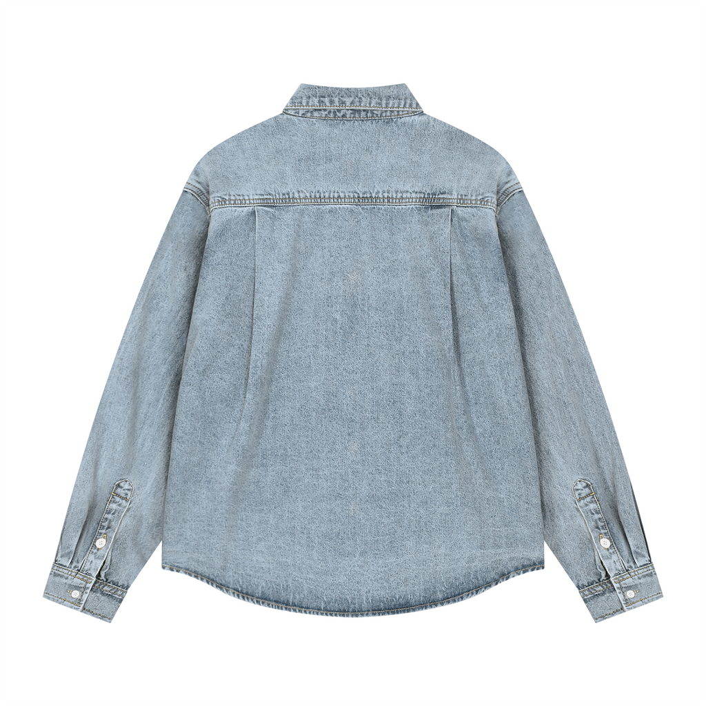 Unisex Vintage Wash Denim Shirt