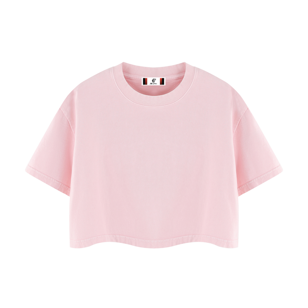 Women's Mineral Wash Cotton Crop T-Shirt