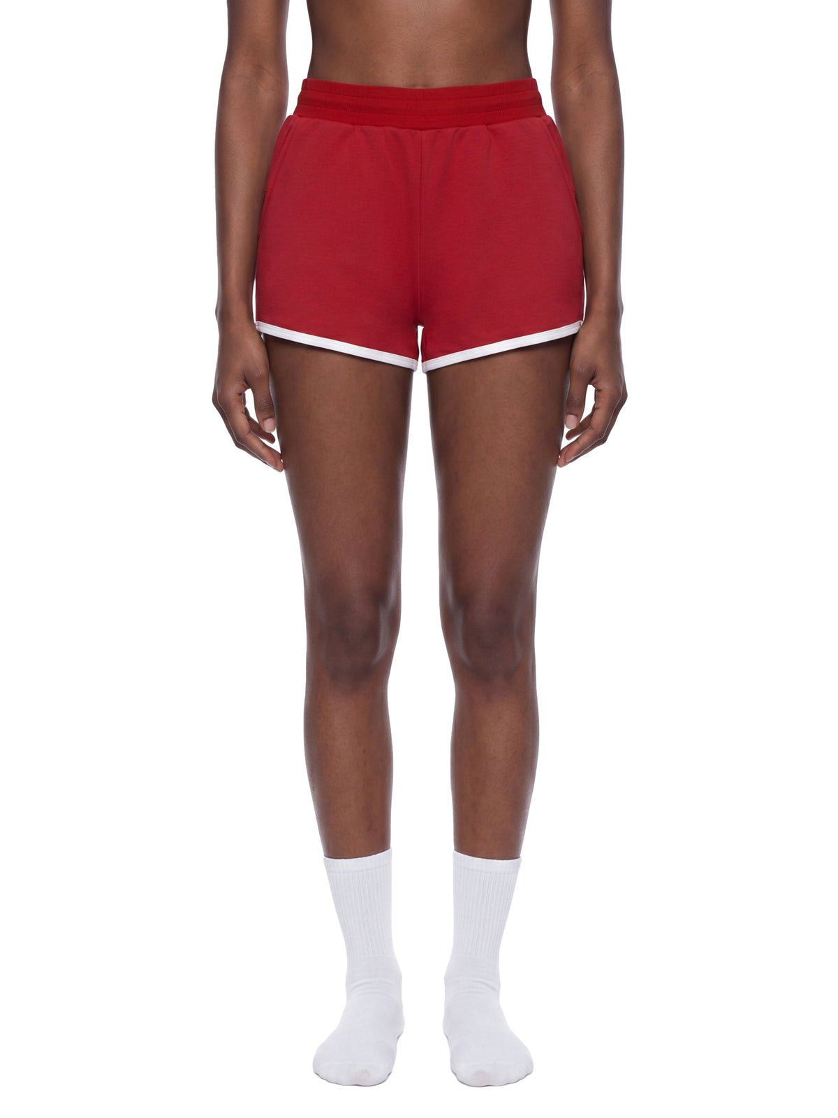 Women's Retro Contrast Binding Shorts