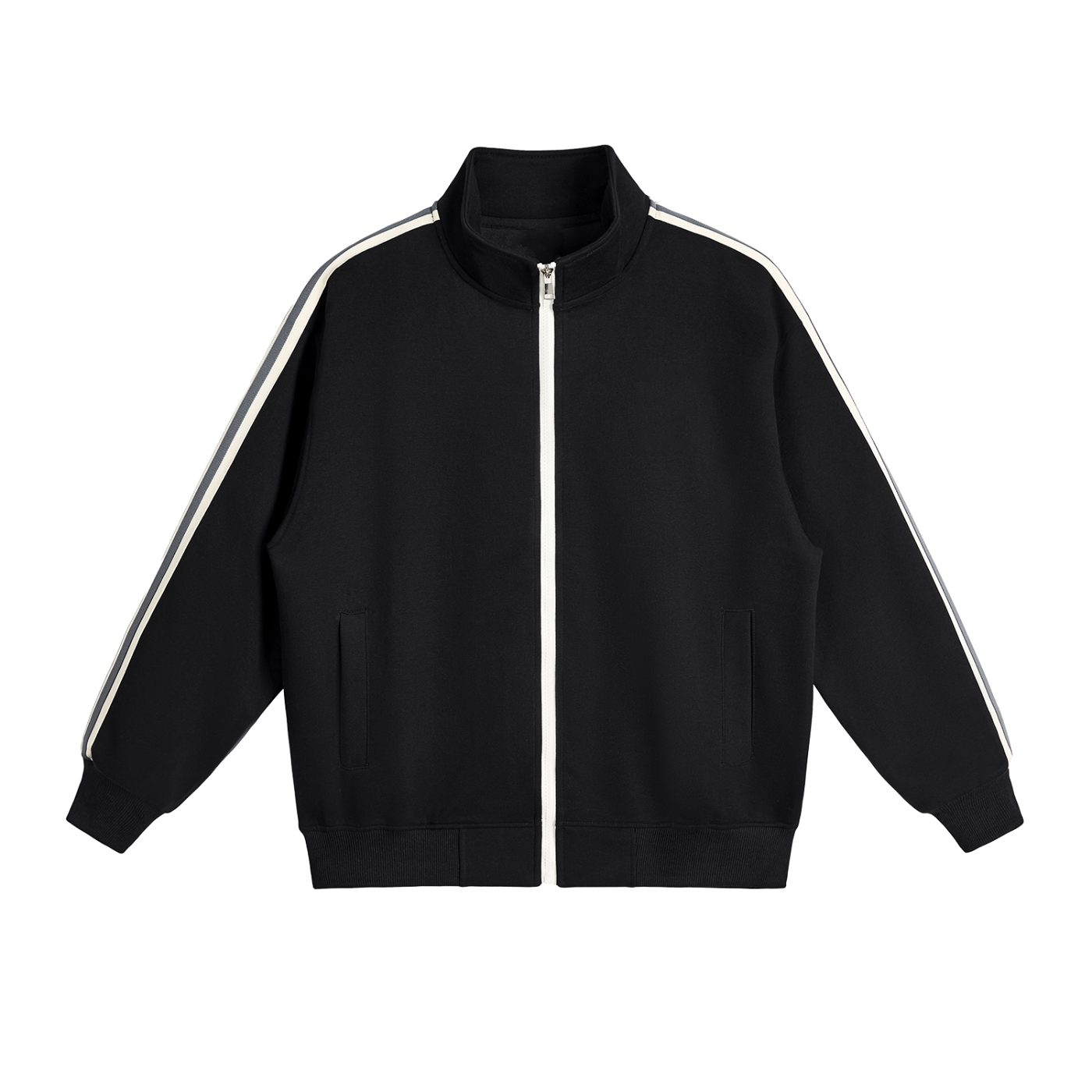 Contrast Side-Stripe Stand Collar Jacket – ABC Wear