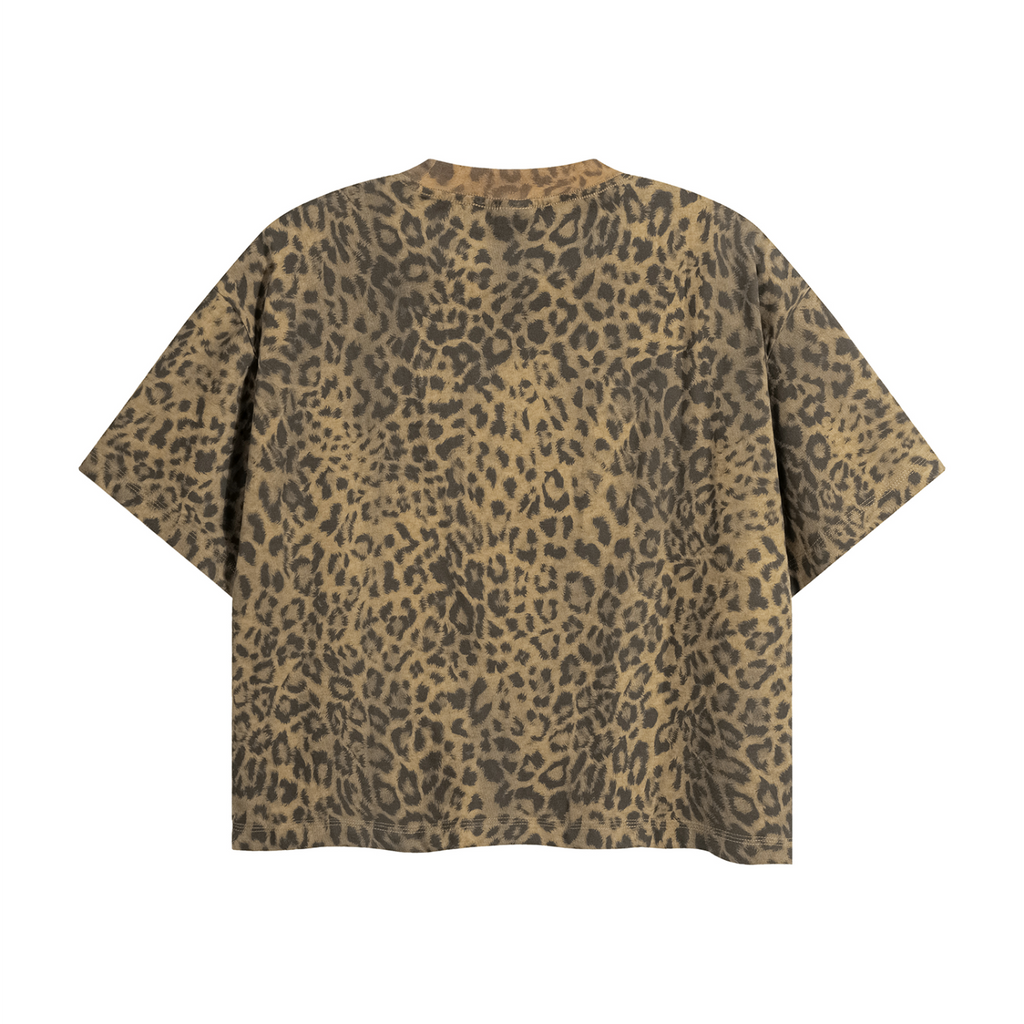 Unisex Leopard Print Boxy T-Shirt
