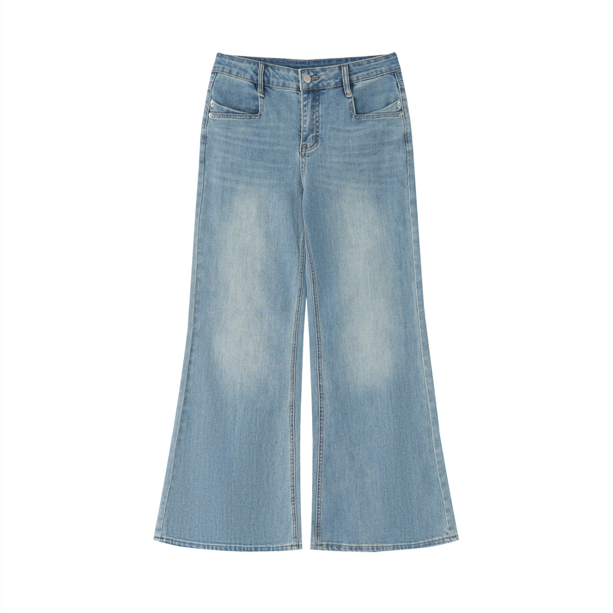 Women's Vintage Wash Flared Leg Jeans