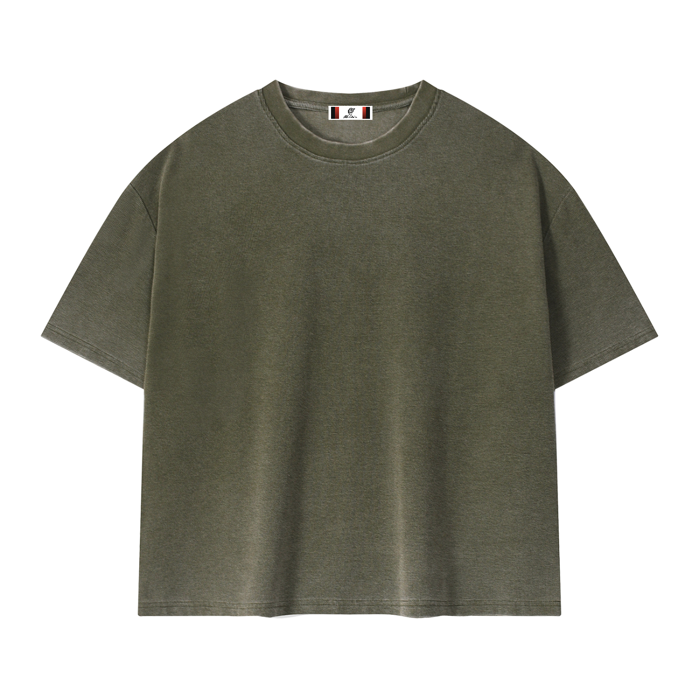 Unisex Vintage Wash Sunfade Boxy Waffle T-Shirt
