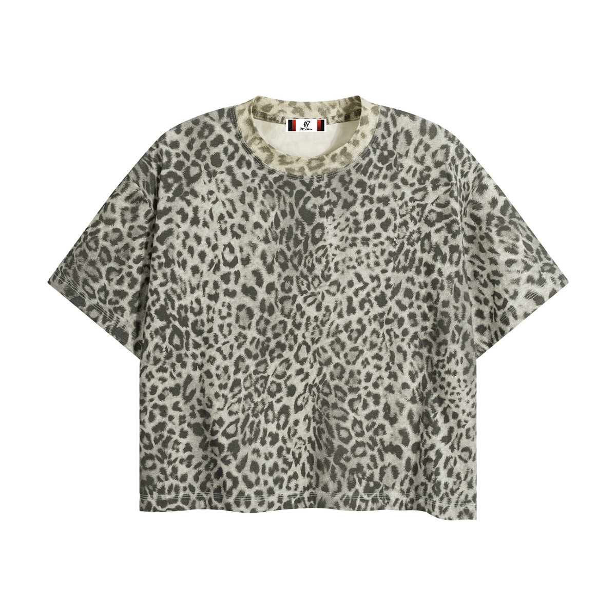 Unisex Leopard Print Boxy T-Shirt