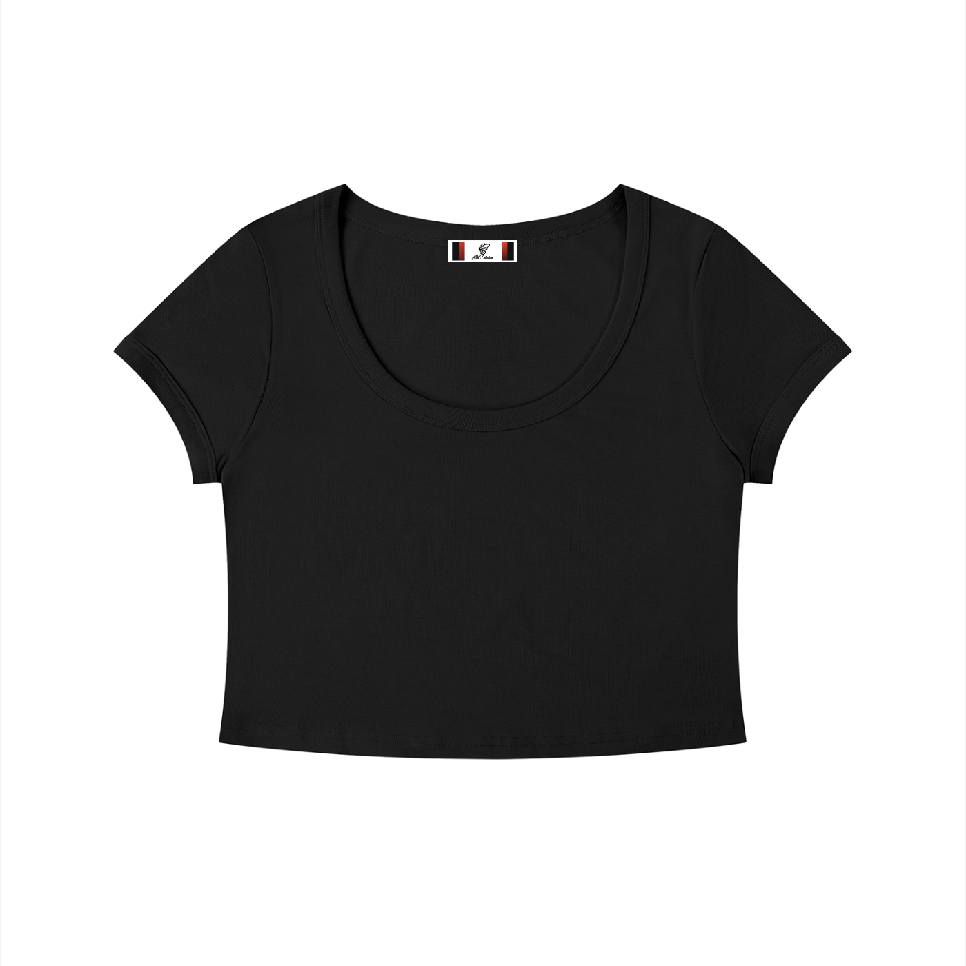 Women's Solid Color Slim Crop T-Shirt