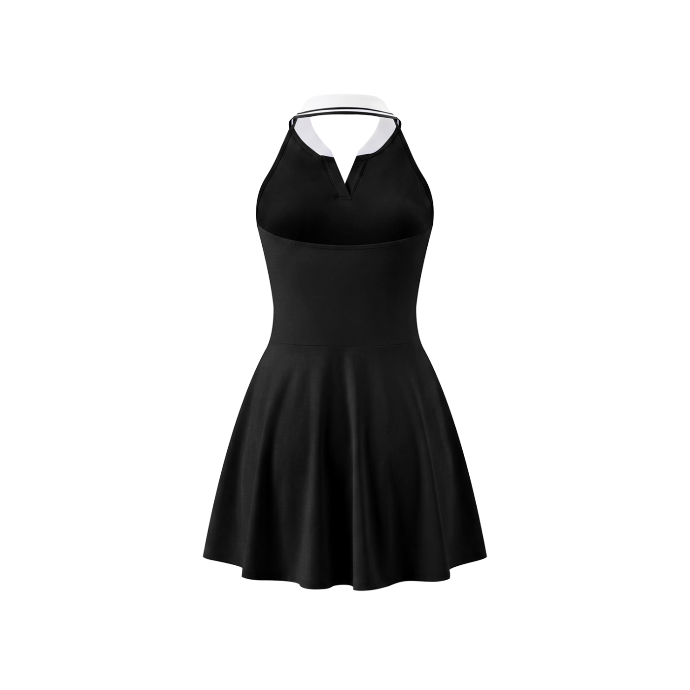 Women's Collared Halter A-Line Tennis Dress