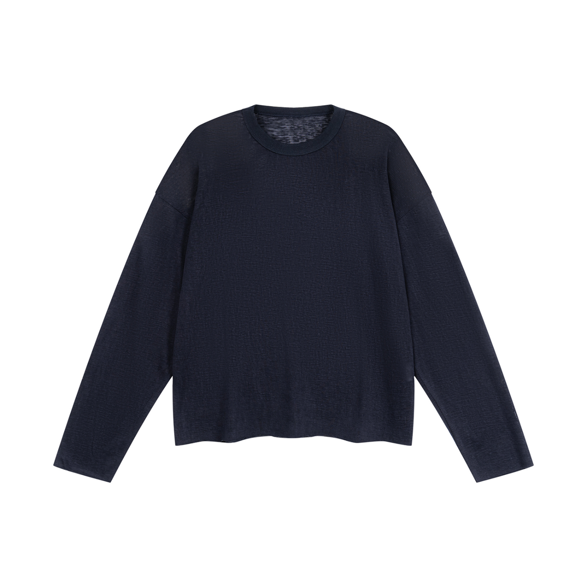 Unisex Raw Edge Long Sleeve T-Shirt
