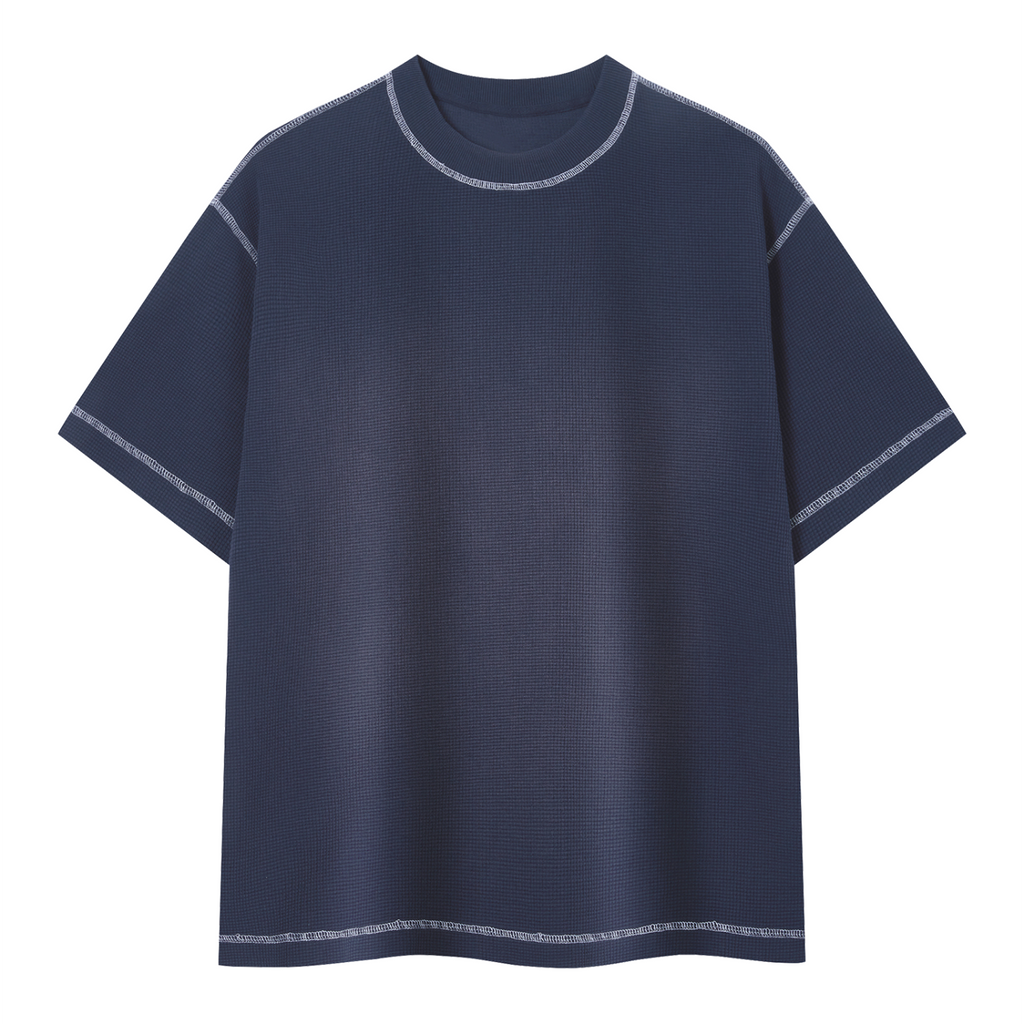 Unisex Sunfade Waffle Boxy T-Shirt