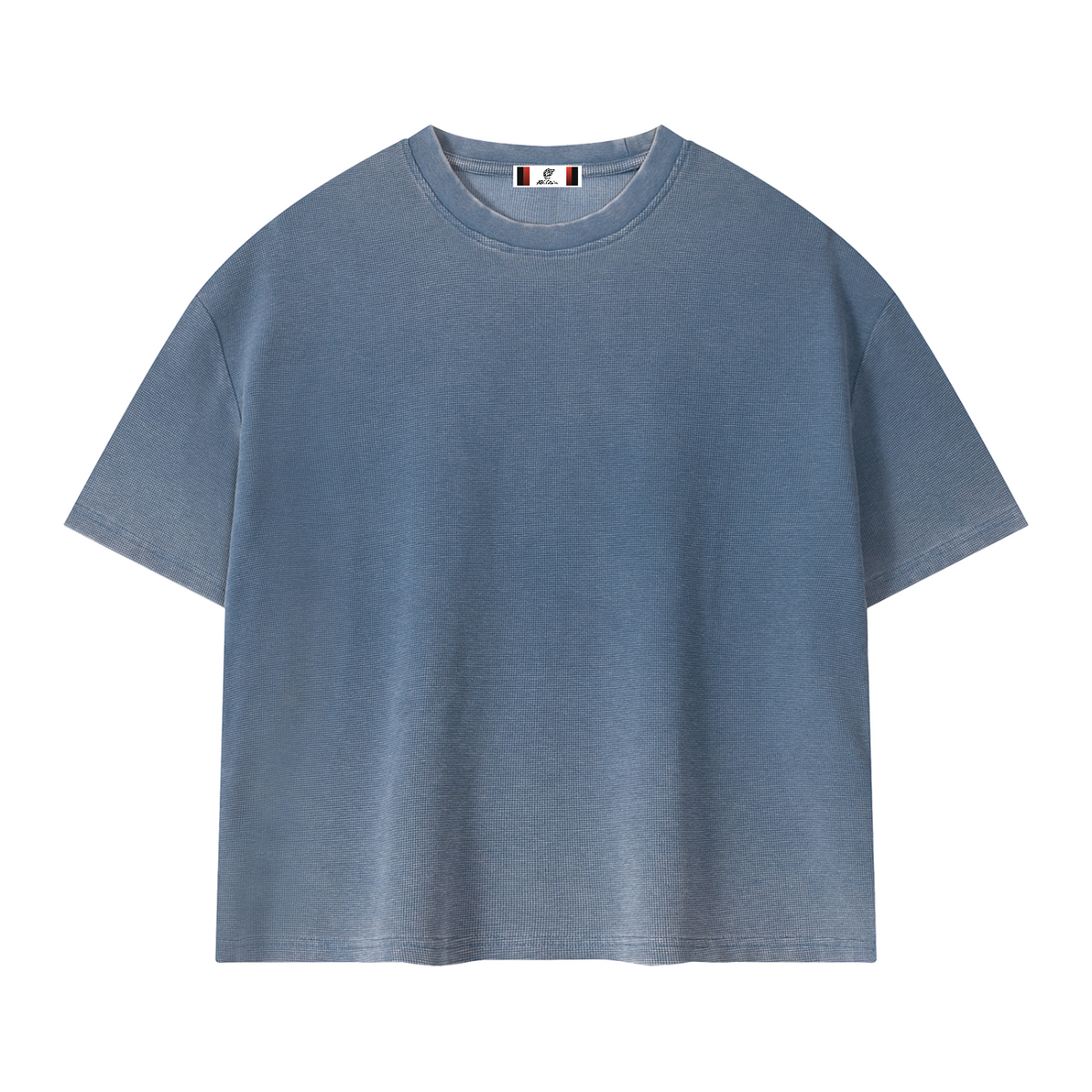 Unisex Vintage Wash Sunfade Boxy Waffle T-Shirt