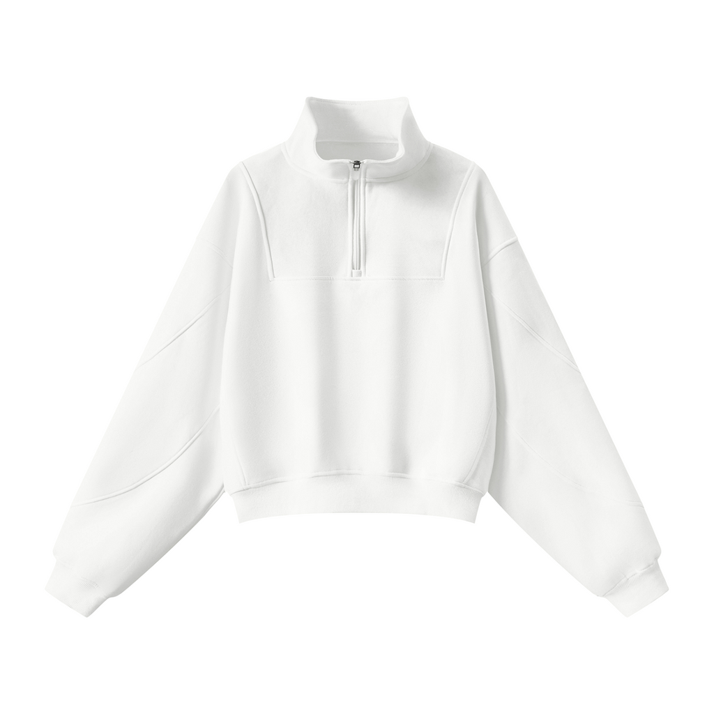 Women’s Loose Fleece Quarter-Zip Sweatshirt