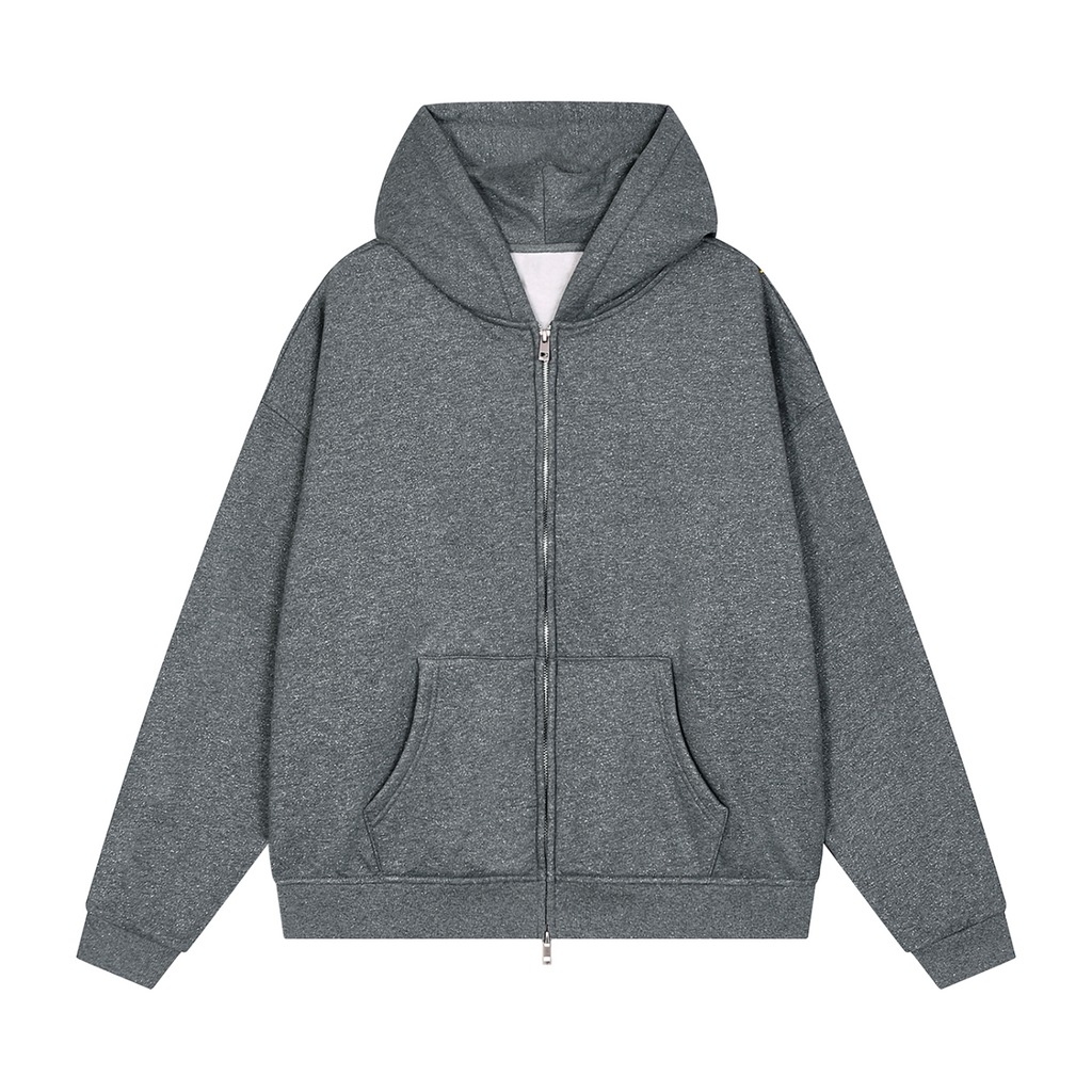 Unisex Sparkles Full Zip Boxy Hoodie