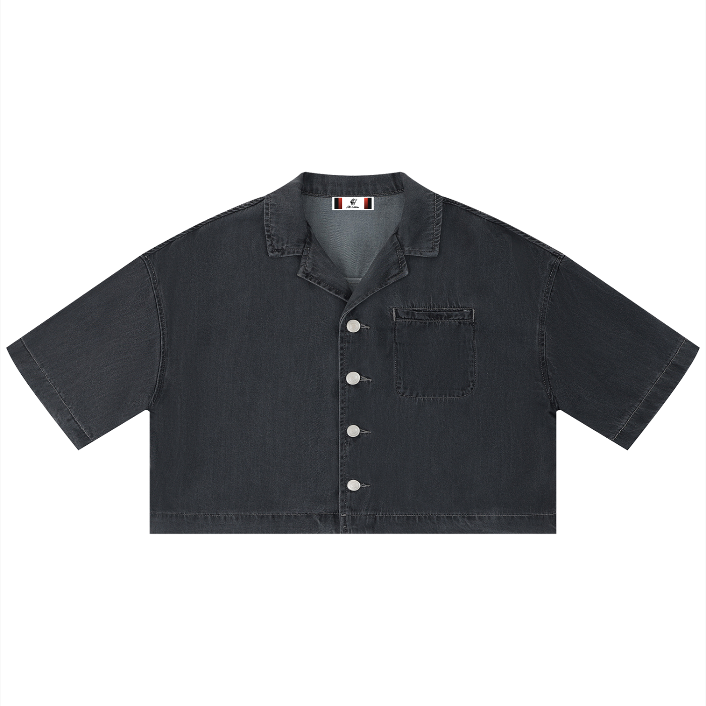 Women's Vintage Wash Boxy Cropped Shirt