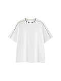 Unisex Oversized Contrast Tape T-Shirt