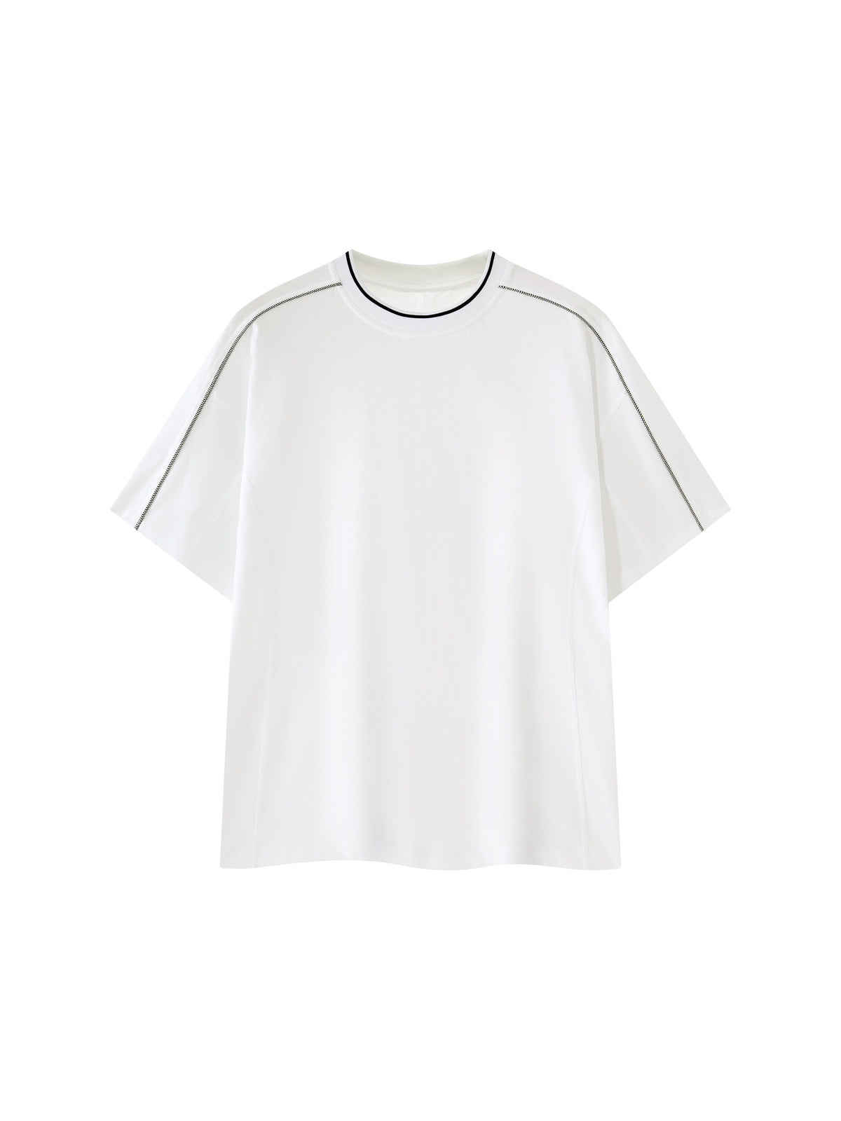 Unisex Oversized Contrast Tape T-Shirt