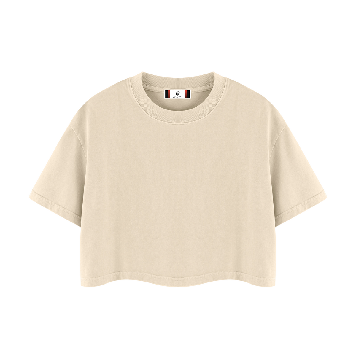 Women's Mineral Wash Cotton Crop T-Shirt