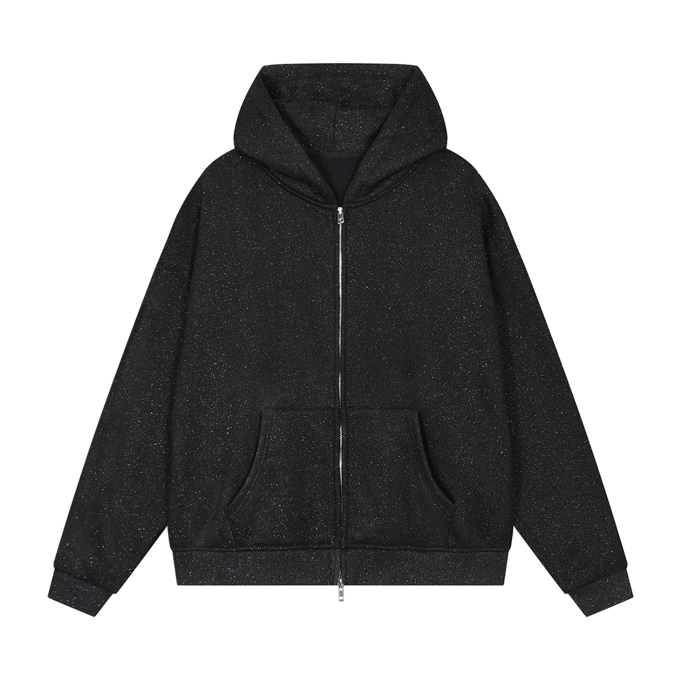 Unisex Sparkles Full Zip Boxy Hoodie