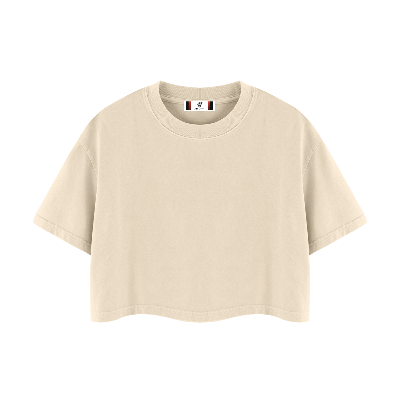 Women's Mineral Wash Cotton Crop T-Shirt