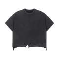 Vintage Wash Boxy Distressed Hem T-Shirt