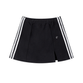 Contrast Side Stripe Slit Skirt