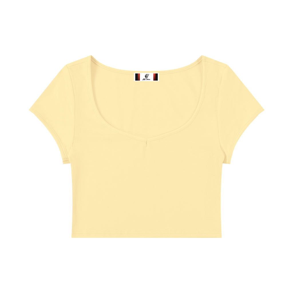Women's Slim Cap Sleeve Crop T-Shirt