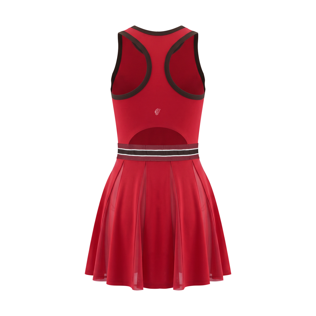 Women's Color Block A-Line Sleeveless Dress
