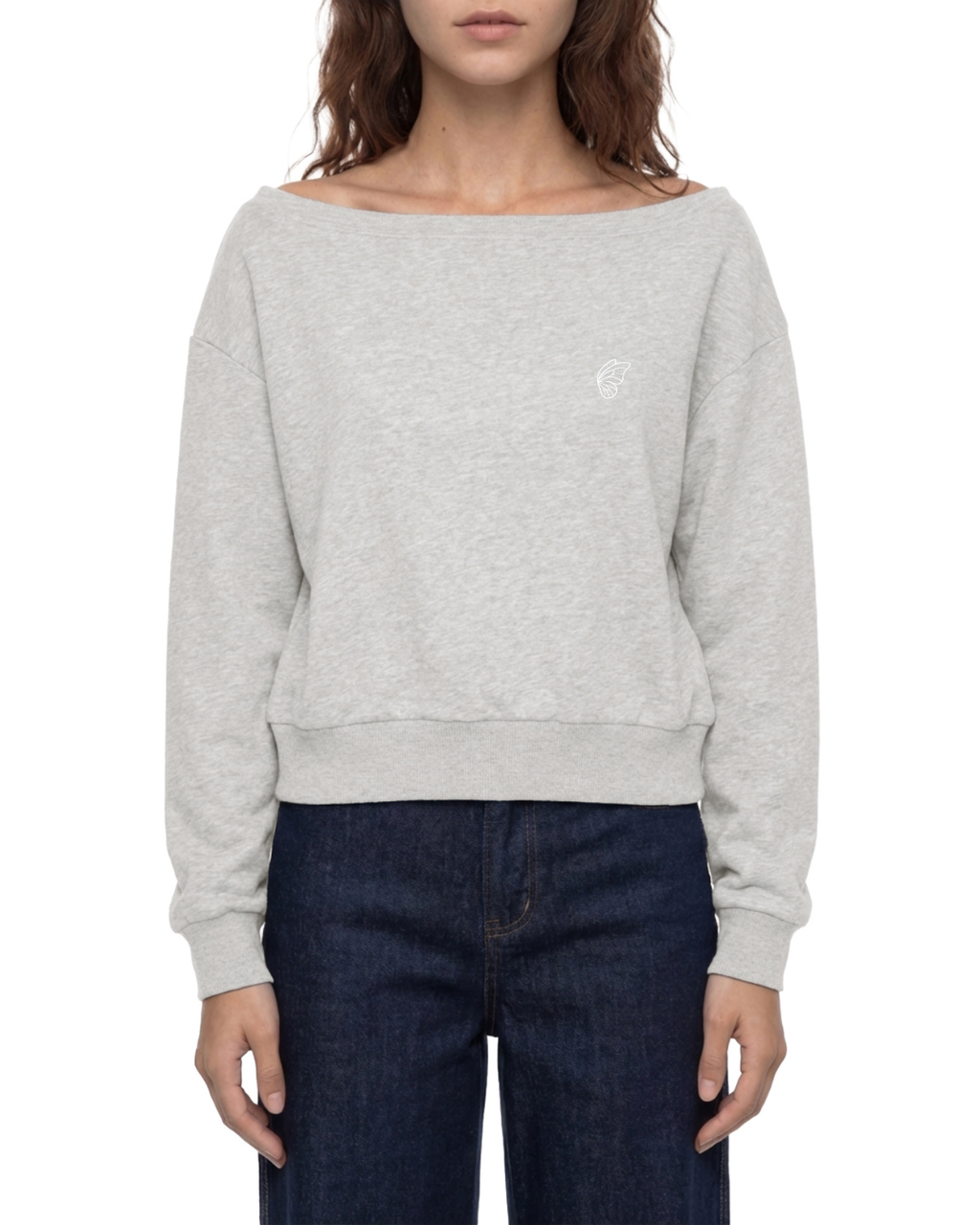 Women's Off-Shoulder Sweatshirt