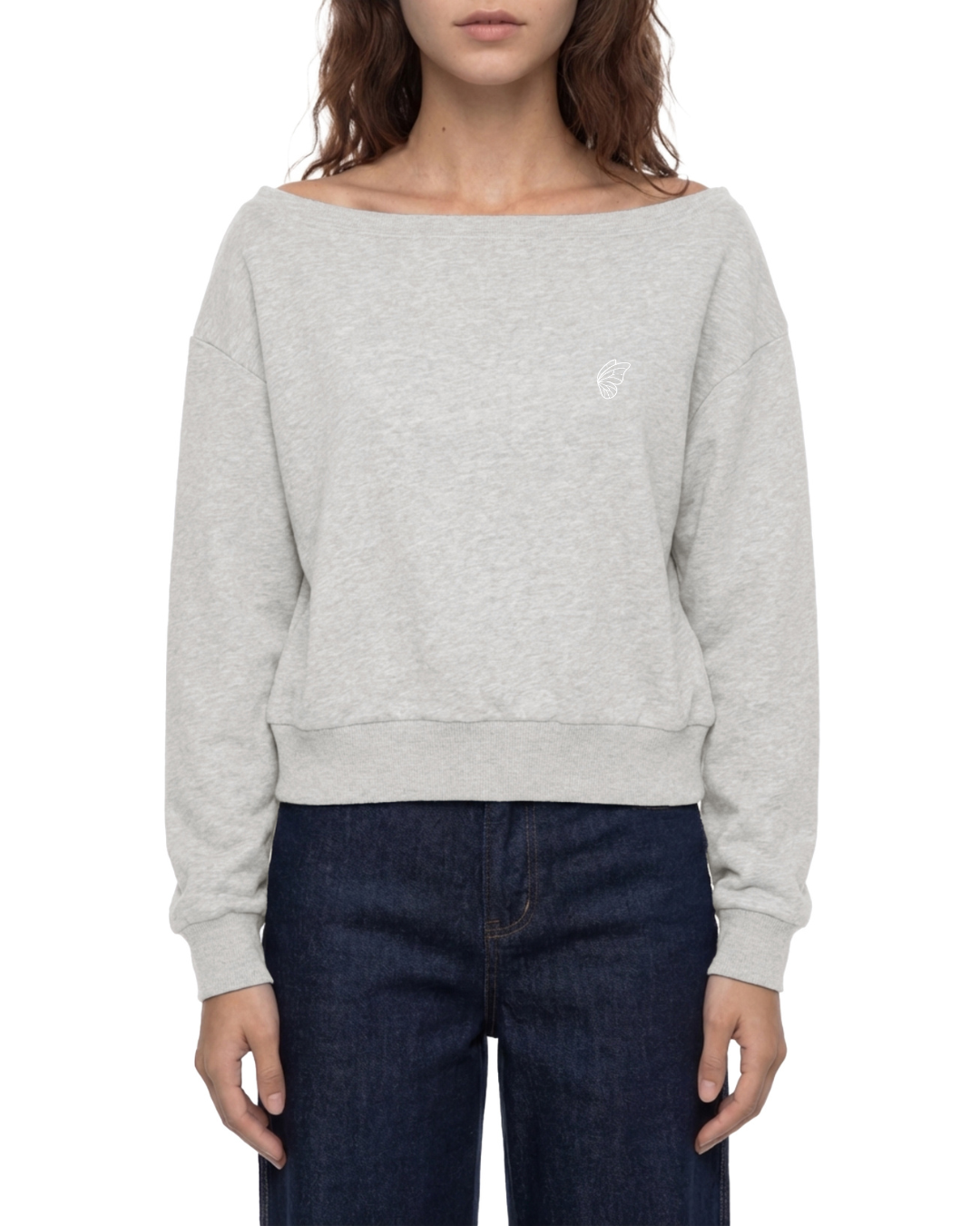 Women's Off-Shoulder Sweatshirt