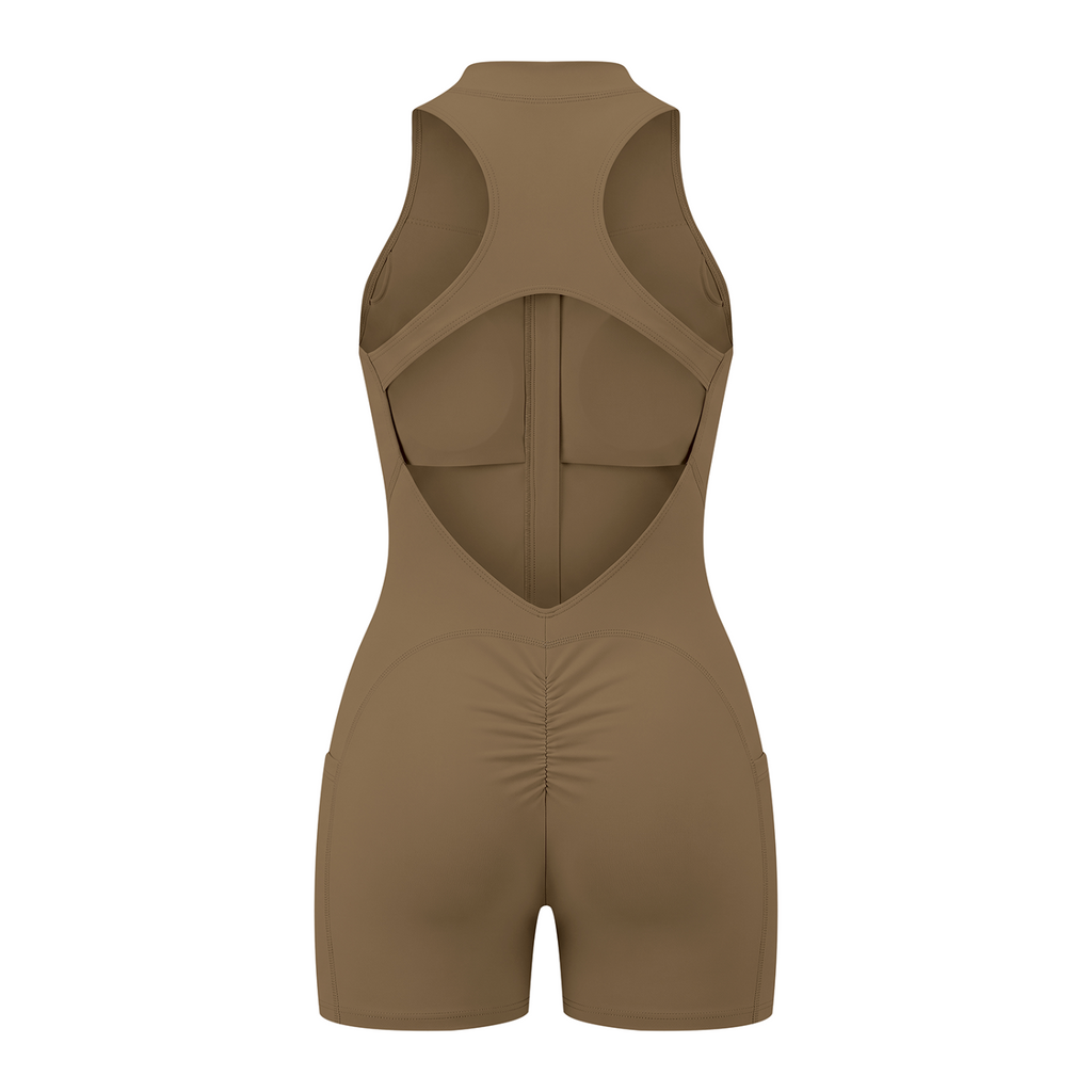 Women’s Quarter-Zip Yoga Romper