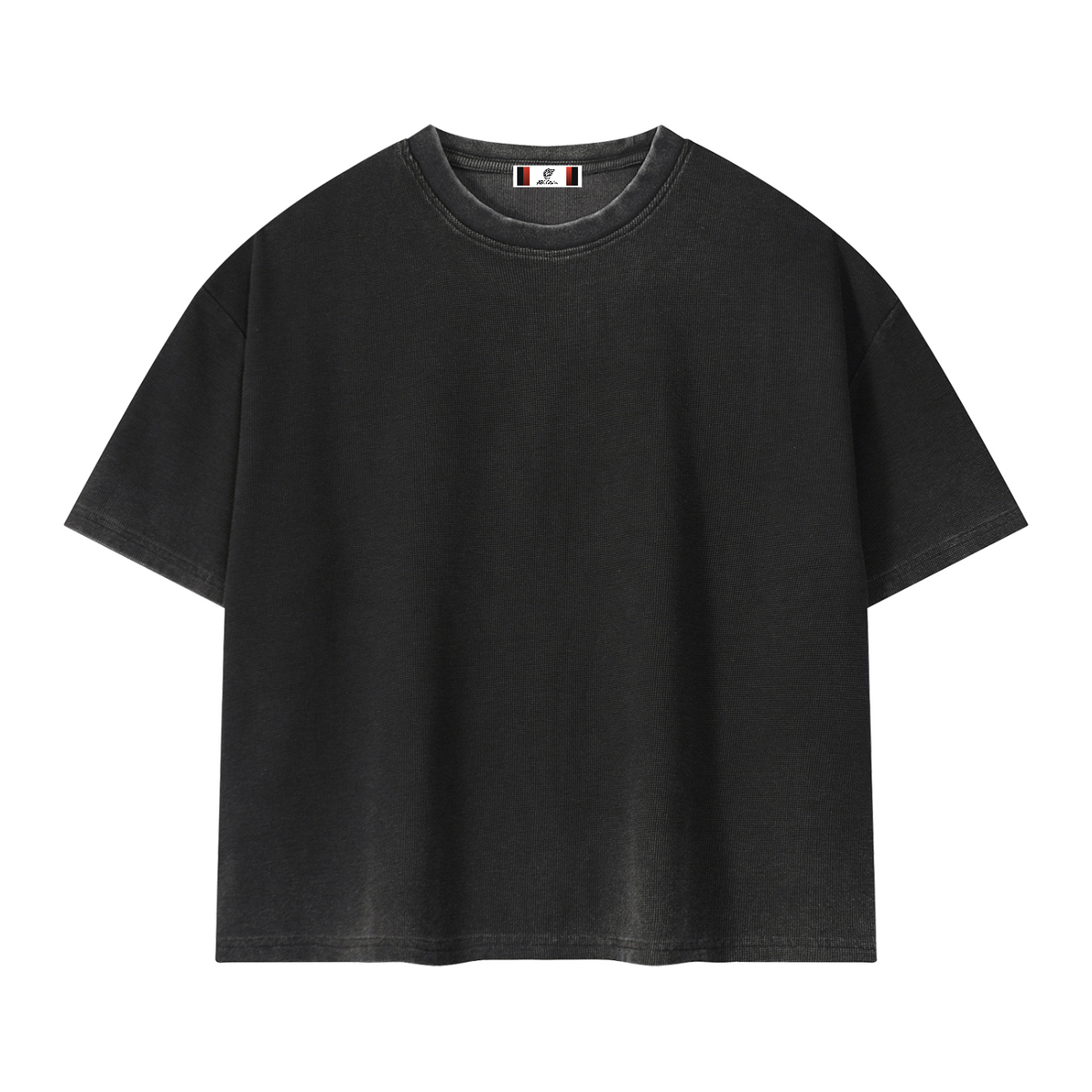 Unisex Vintage Wash Sunfade Boxy Waffle T-Shirt