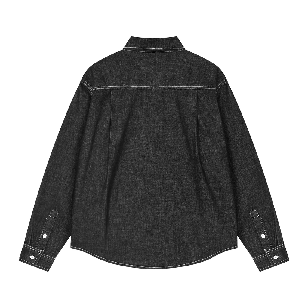 Unisex Vintage Wash Denim Shirt