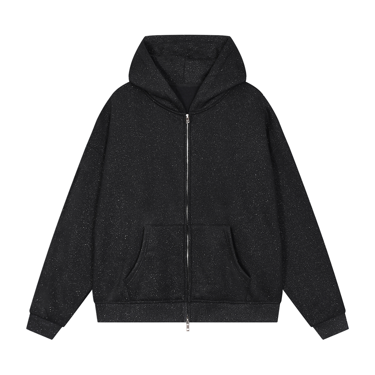 Unisex Sparkles Full Zip Boxy Hoodie