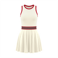 Women's Color Block A-Line Sleeveless Dress