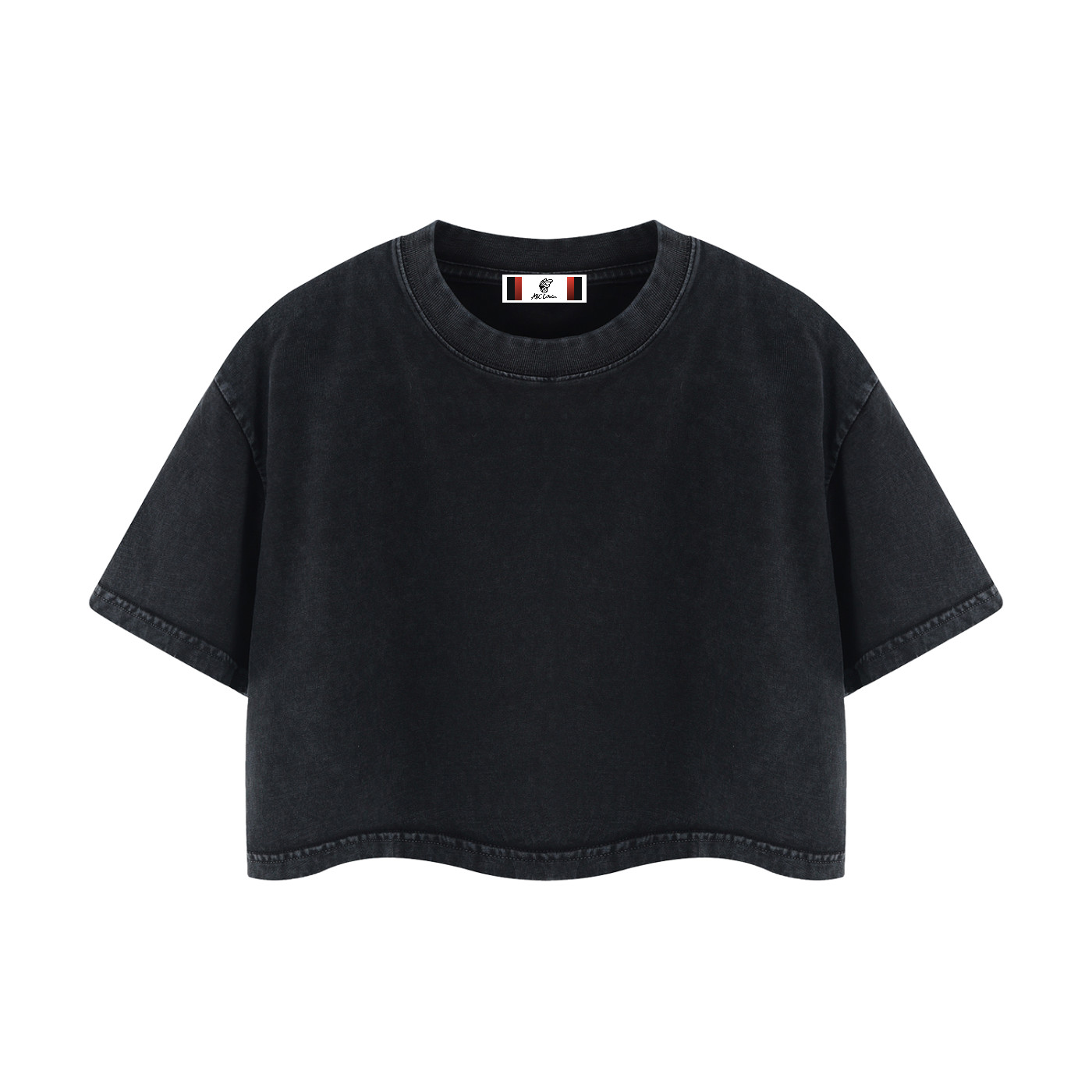 Women's Mineral Wash Cotton Crop T-Shirt
