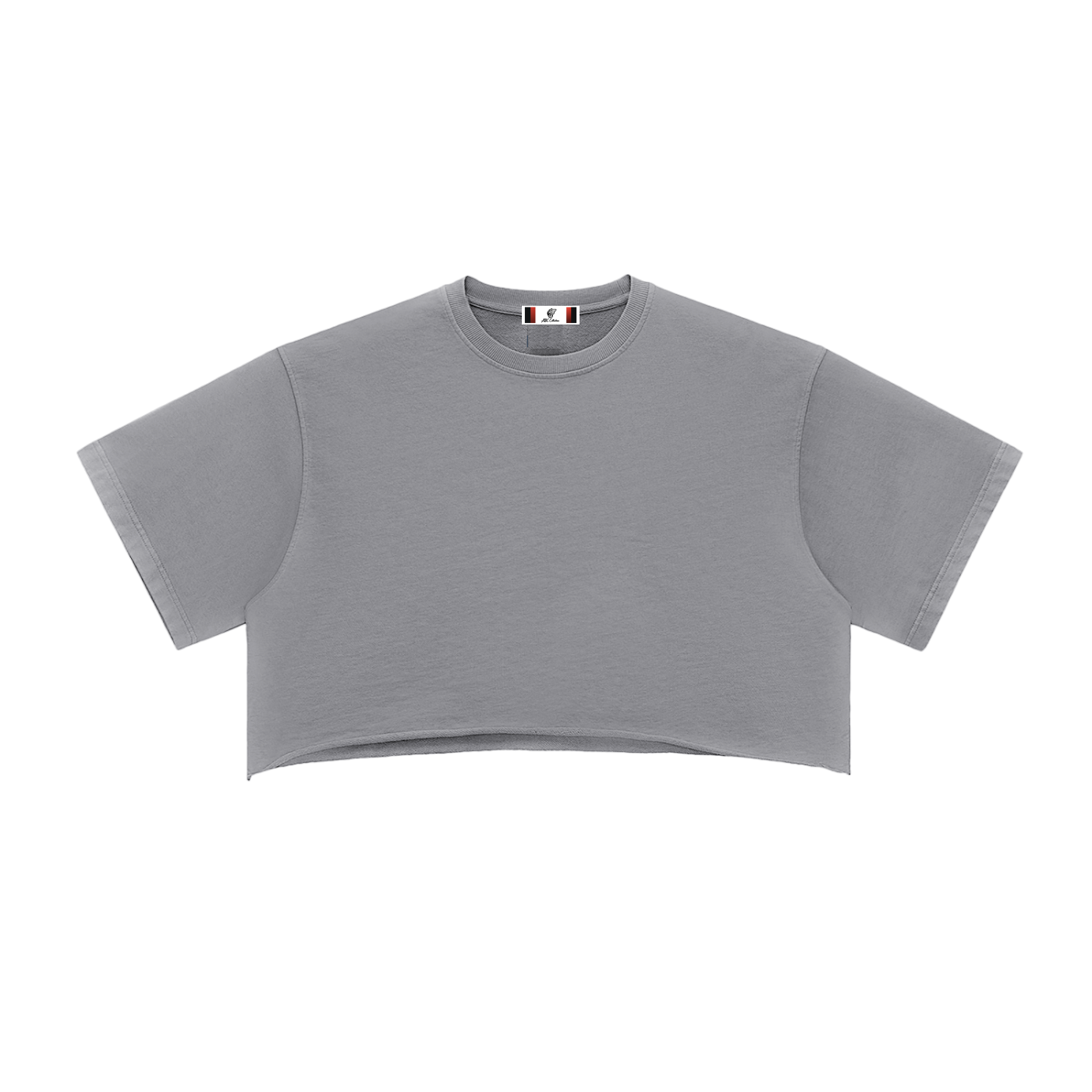 Snow Washed Raw Edge Crop Top