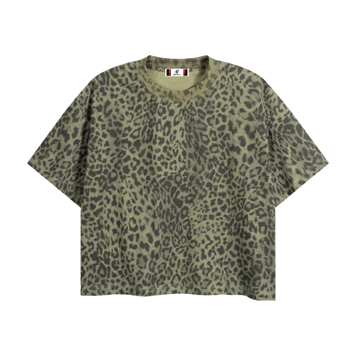 Unisex Leopard Print Boxy T-Shirt
