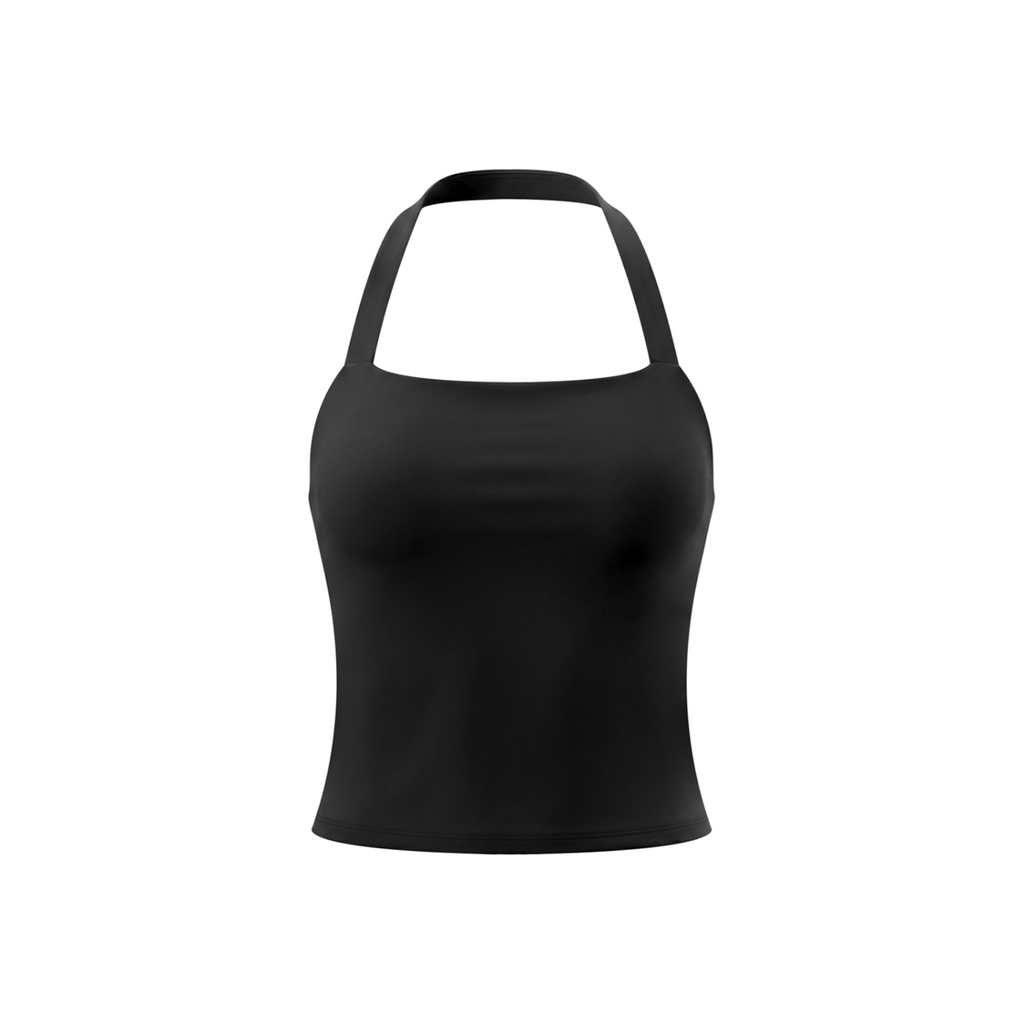 Women's Halter Crop Sports Bra