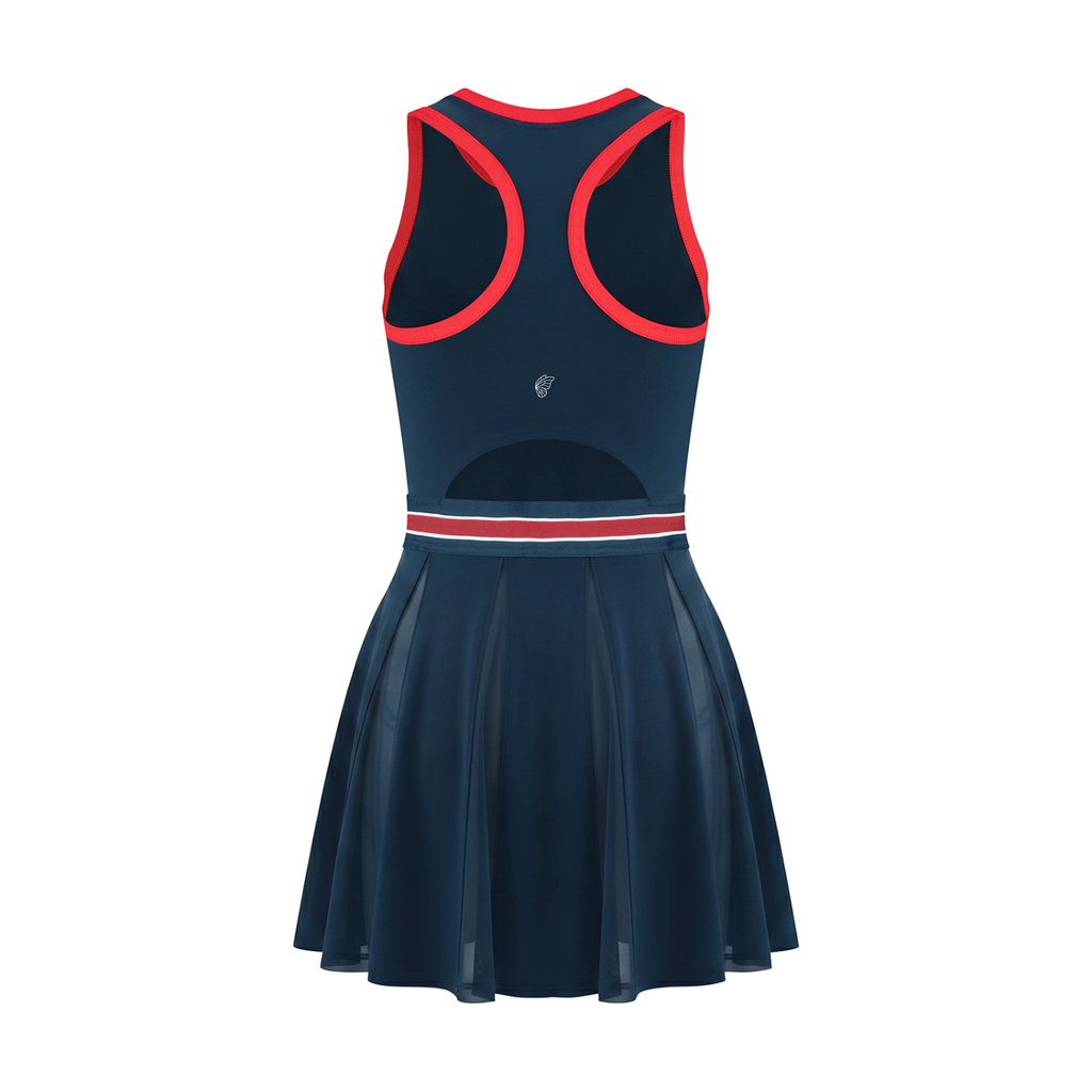Women's Color Block A-Line Sleeveless Dress