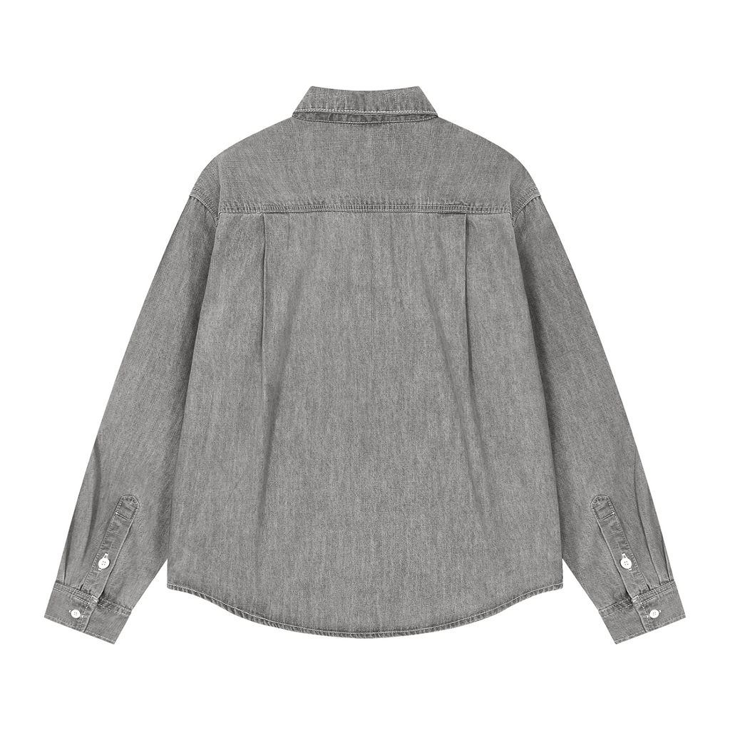 Unisex Vintage Wash Denim Shirt