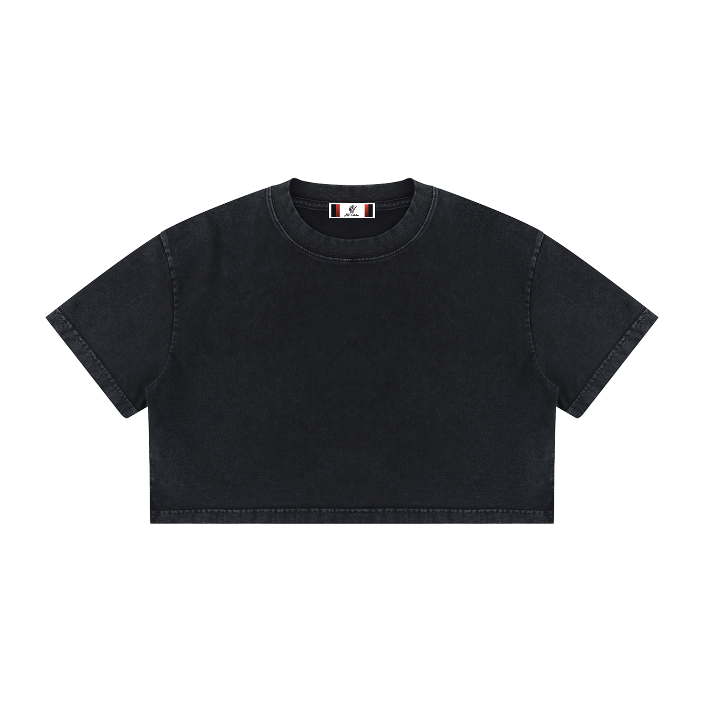 Women's Mineral Wash Cotton Crop T-Shirt
