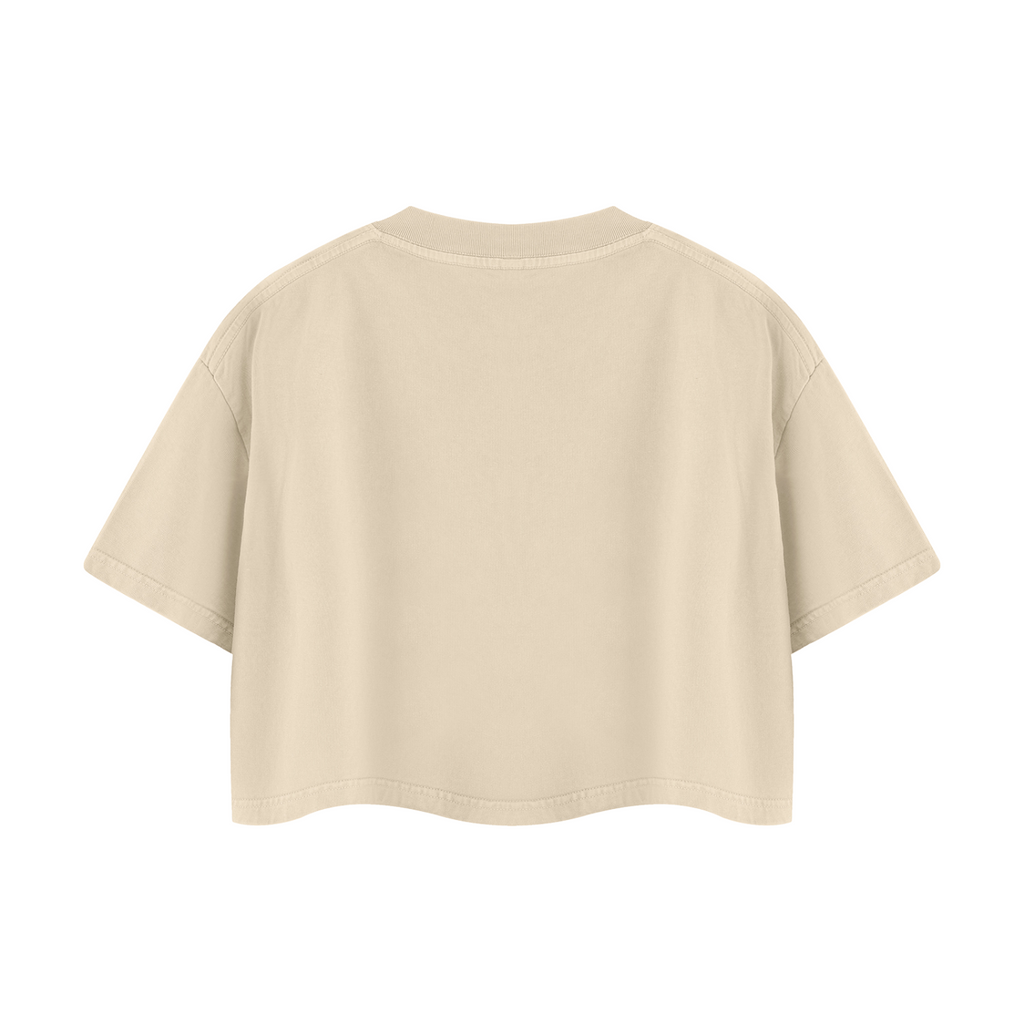 Women's Mineral Wash Cotton Crop T-Shirt