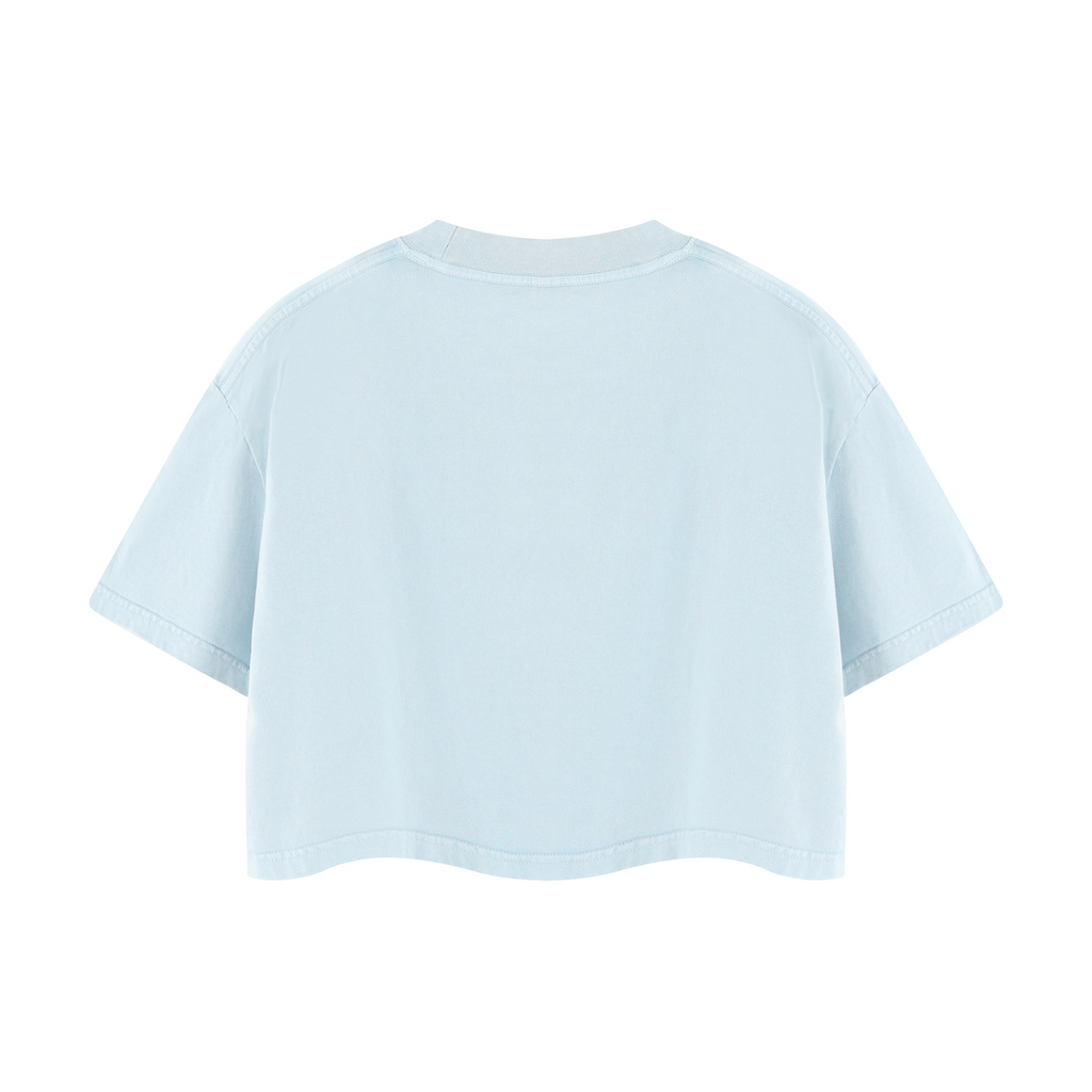 Women's Mineral Wash Cotton Crop T-Shirt